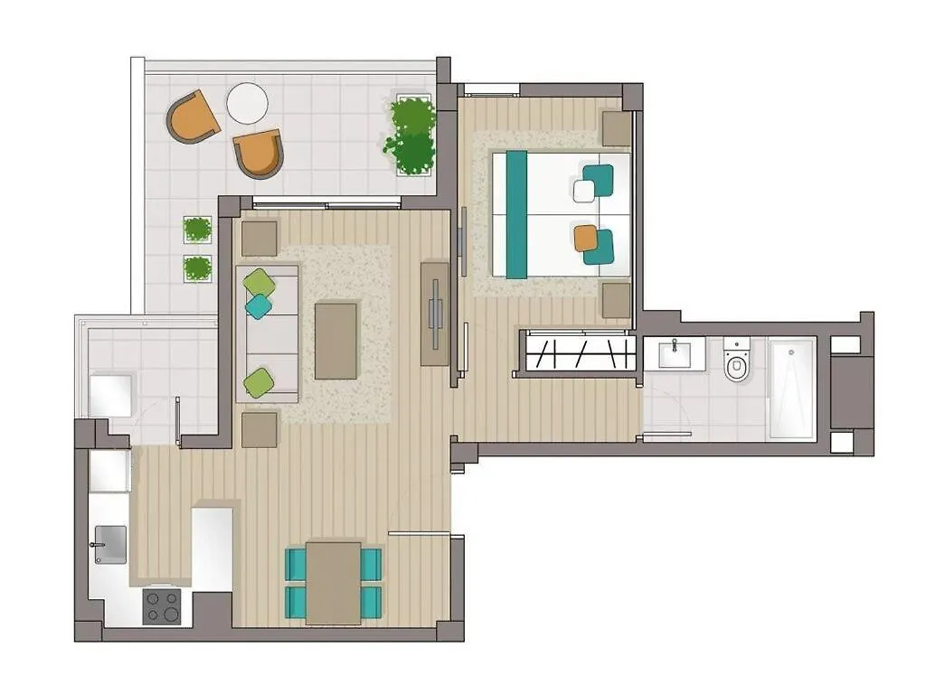 Inviting Apartment In Cala Millor 別荘